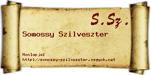 Somossy Szilveszter névjegykártya