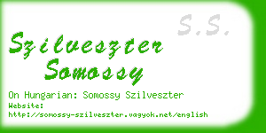 szilveszter somossy business card